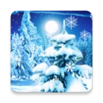 winter forest live wallpaper android application logo